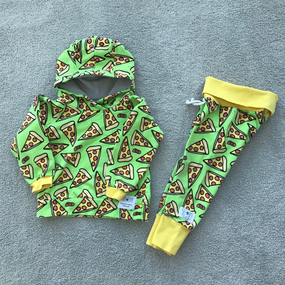 Pizza hoodie set